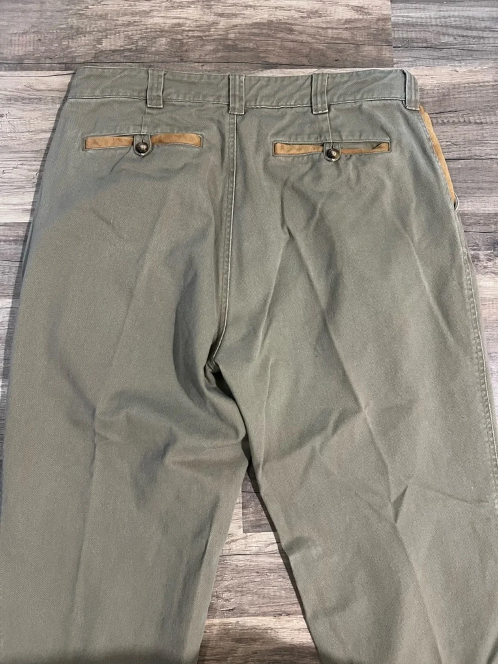 Orvis Men’s 100% Cotton Beige Khaki Outdoor Work Pants Size 34